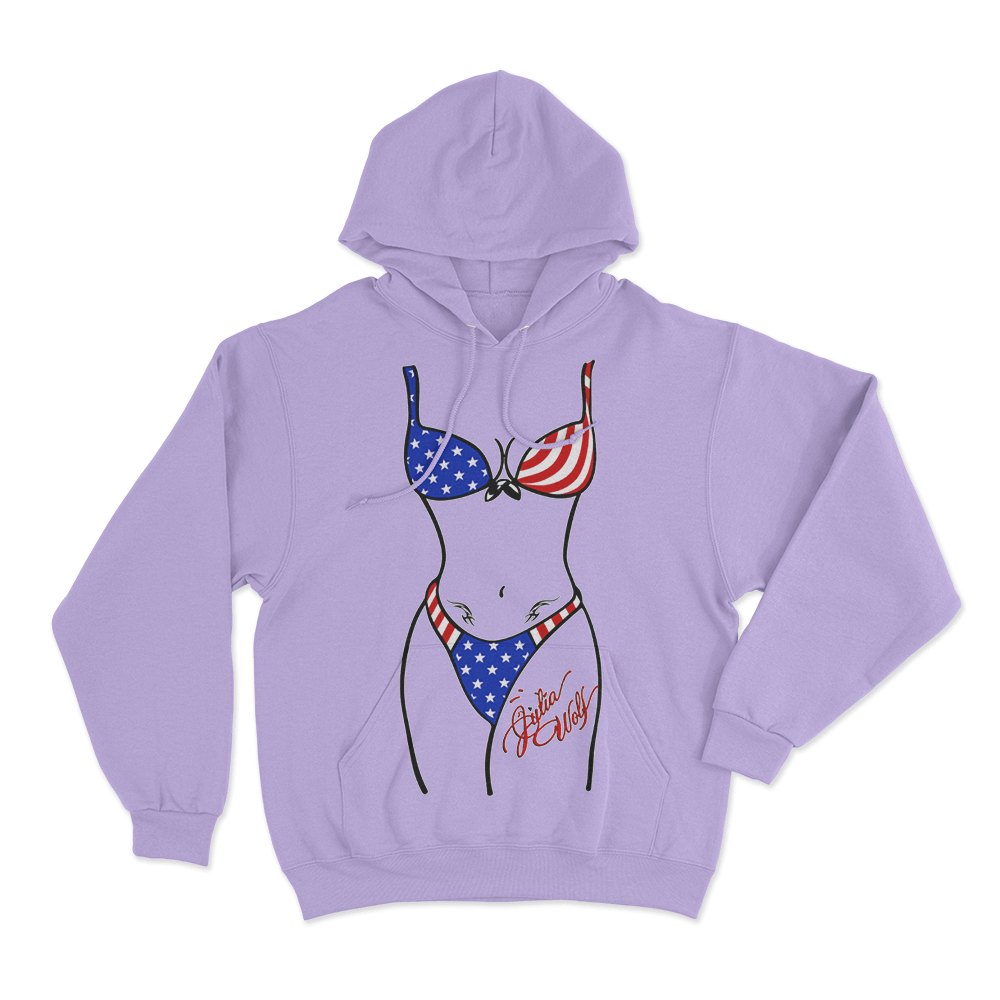Deep End Bikini Coverup Unisex Hoodie Purple Deep End Bikini Coverup Unisex Hoodie Purple