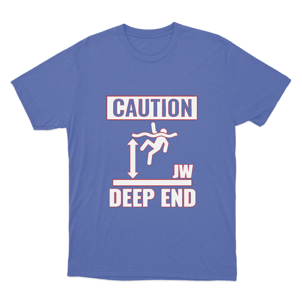 Deep End Unisex T Shirt Blue Deep End Unisex T Shirt Blue