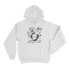 Julia Wolf Deep End Sketch Unisex Hoodie White