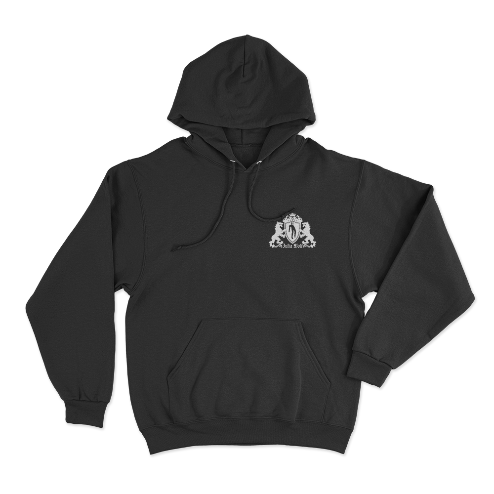 Julia Wolf Hanging Crest Unisex Hoodie Black Julia Wolf Hanging Crest Unisex Hoodie Black