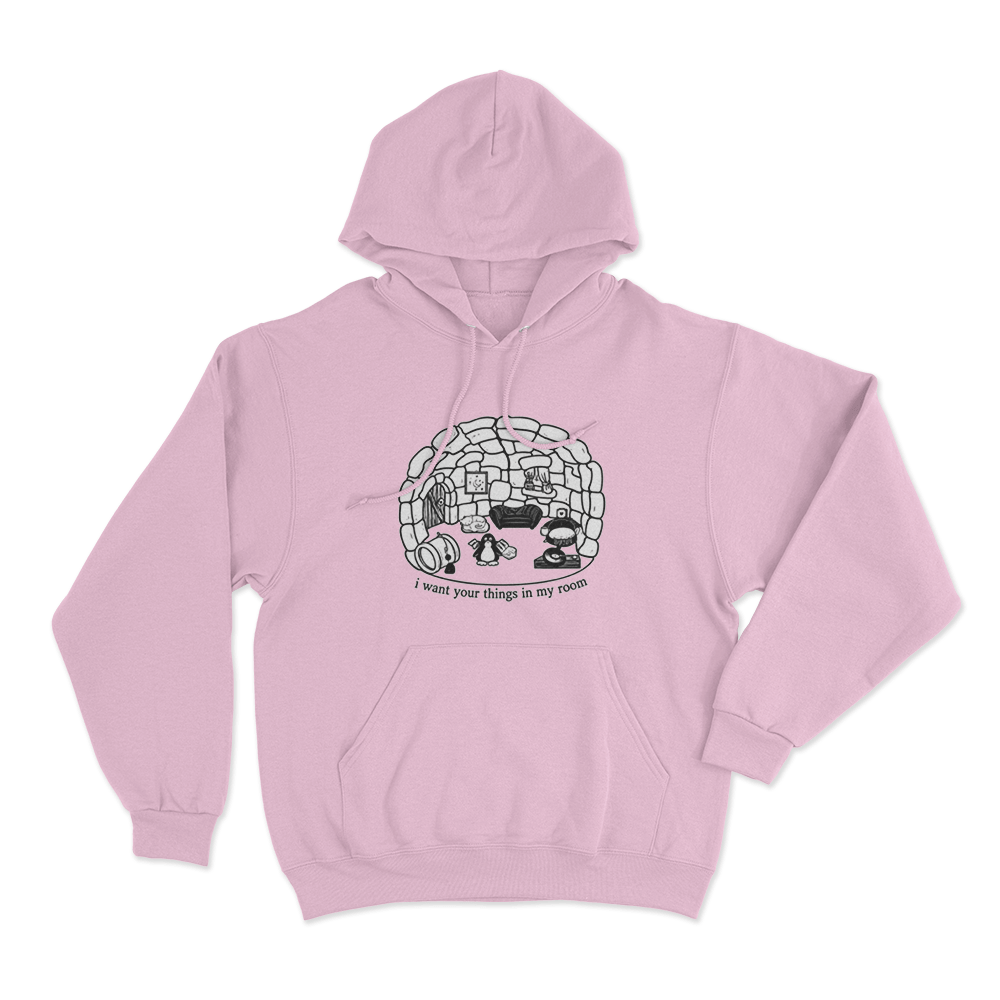 Julia Wolf I Want Your Things In My Room Unisex Hoodie Pink Julia Wolf I Want Your Things In My Room Unisex Hoodie Pink