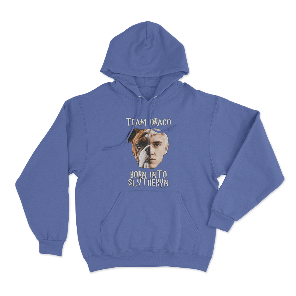 Team Draco Born Into Slytherin Unisex Hoodie Blue Team Draco Born Into Slytherin Unisex Hoodie Blue