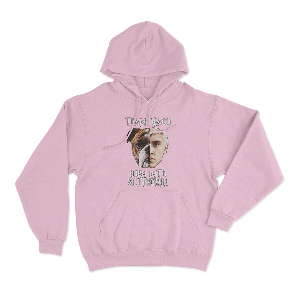 Team Draco Born Into Slytherin Unisex Hoodie Pink Team Draco Born Into Slytherin Unisex Hoodie Pink